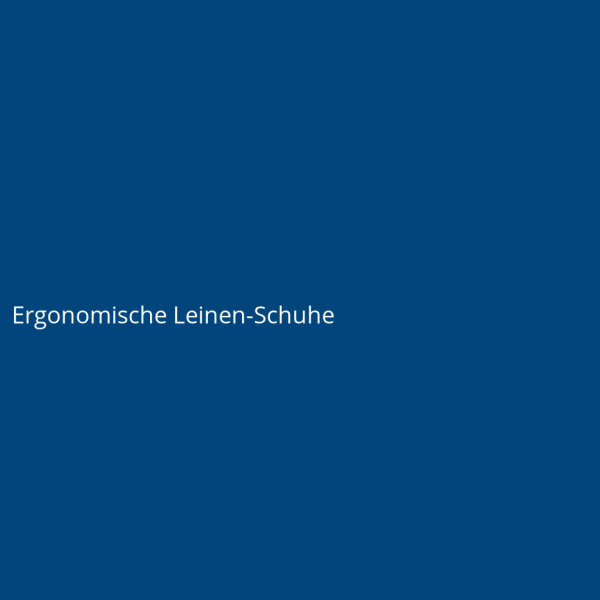 Ergonomische Leinen-Schuhe