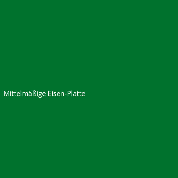 Mittelmäßige Eisen-Platte